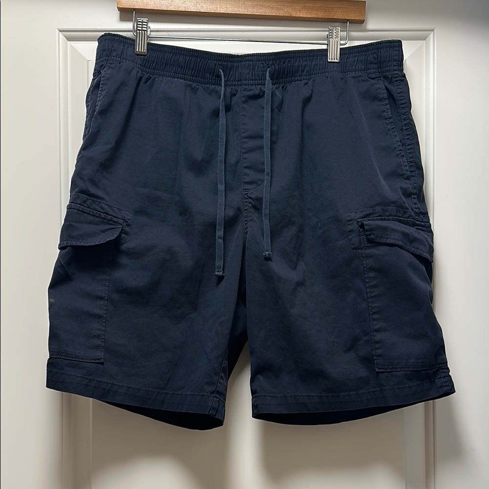 Banana Republic Blue Cargo Shorts with Relaxed Fit